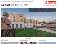 Tablet Screenshot of munrobuildingservices.co.uk